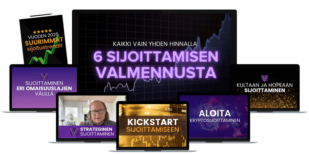 6 sijoitusvalmennusta (pakettitarjous)